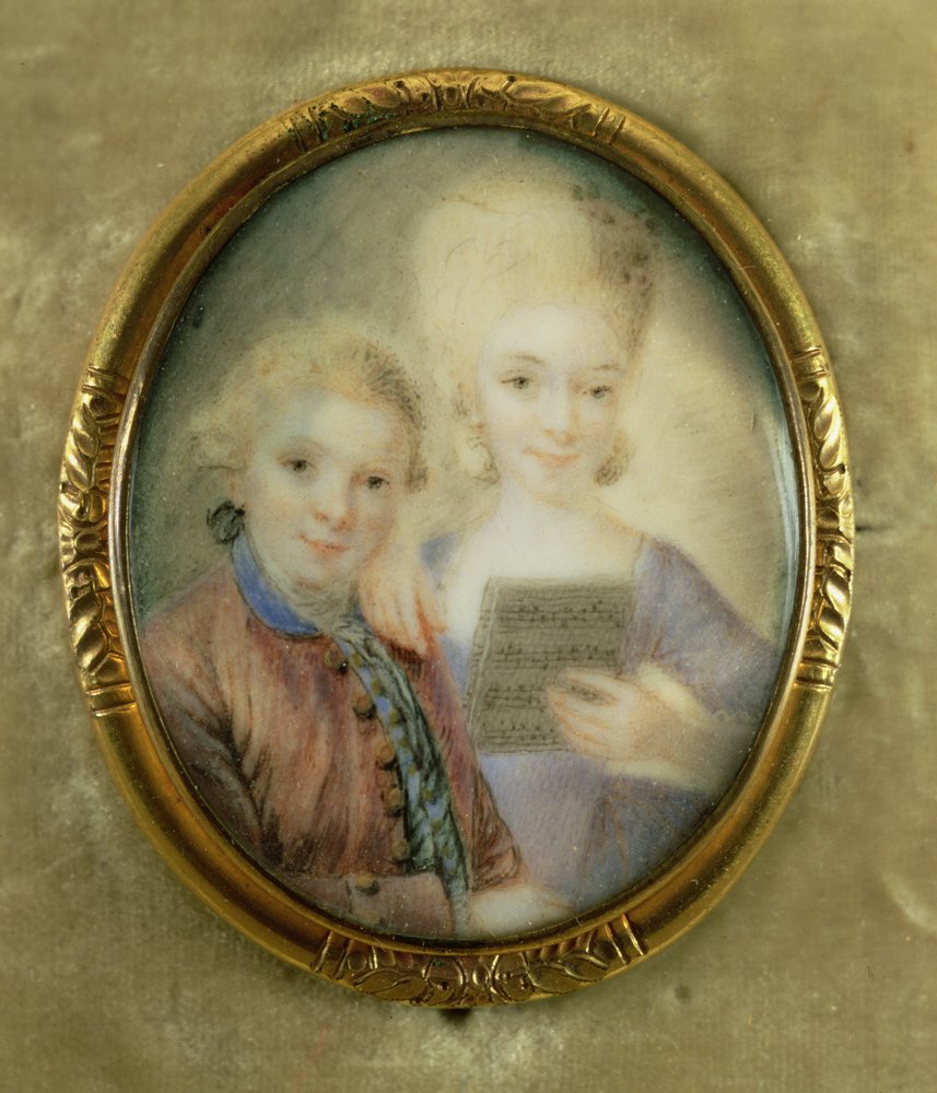 Wolfgang Amadeus Mozart Maria Anna Nepomucena Walpurgis Mozart Wolfgang Amadeus Mozart and His Sister Maria-Anna, Called 'Nannerl'